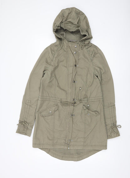 Womens UK Size 6 Lipsy Green Parka Coat