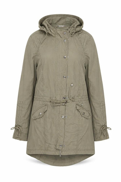 Womens UK Size 6 Lipsy Green Parka Coat