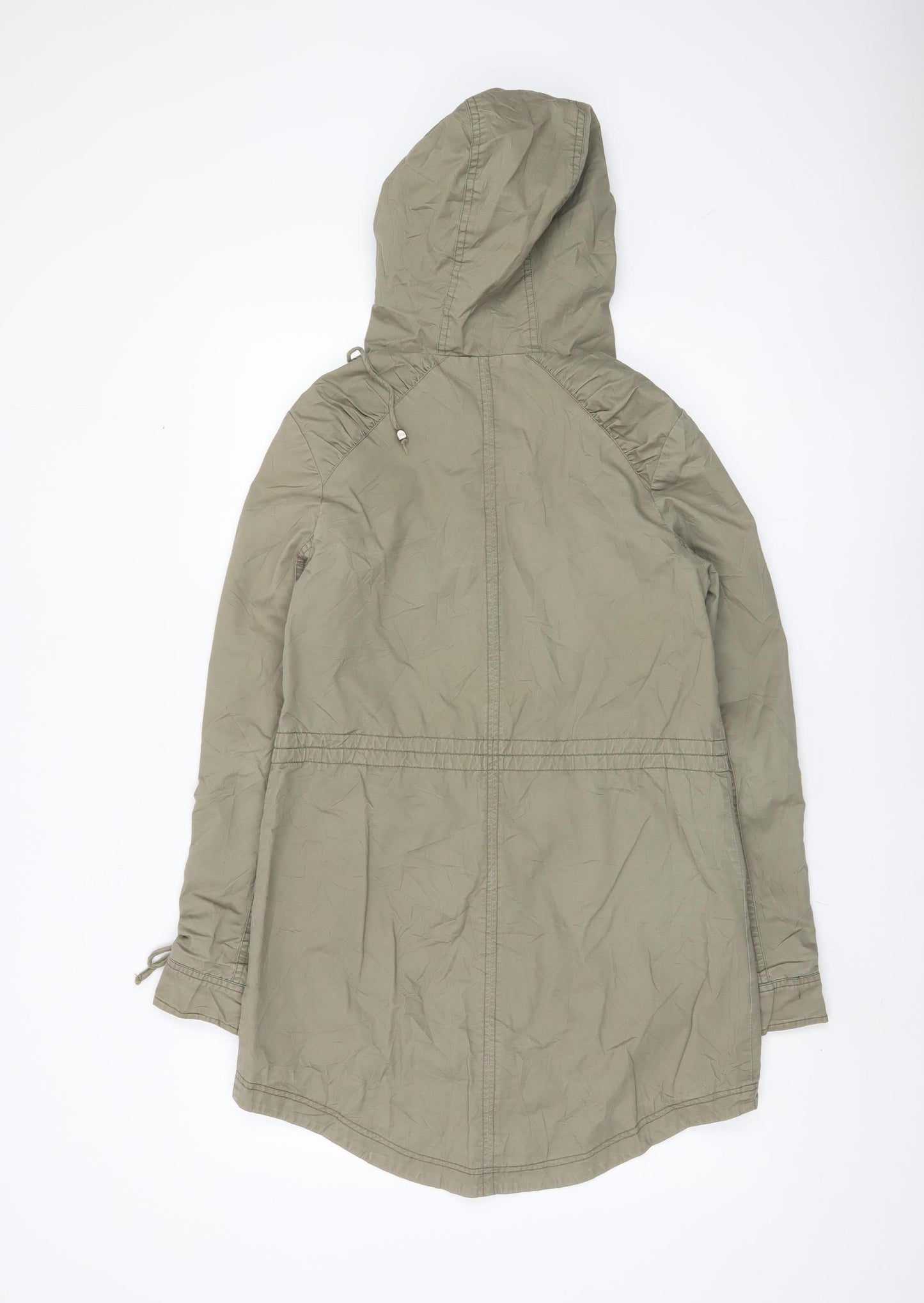 Womens UK Size 6 Lipsy Green Parka Coat