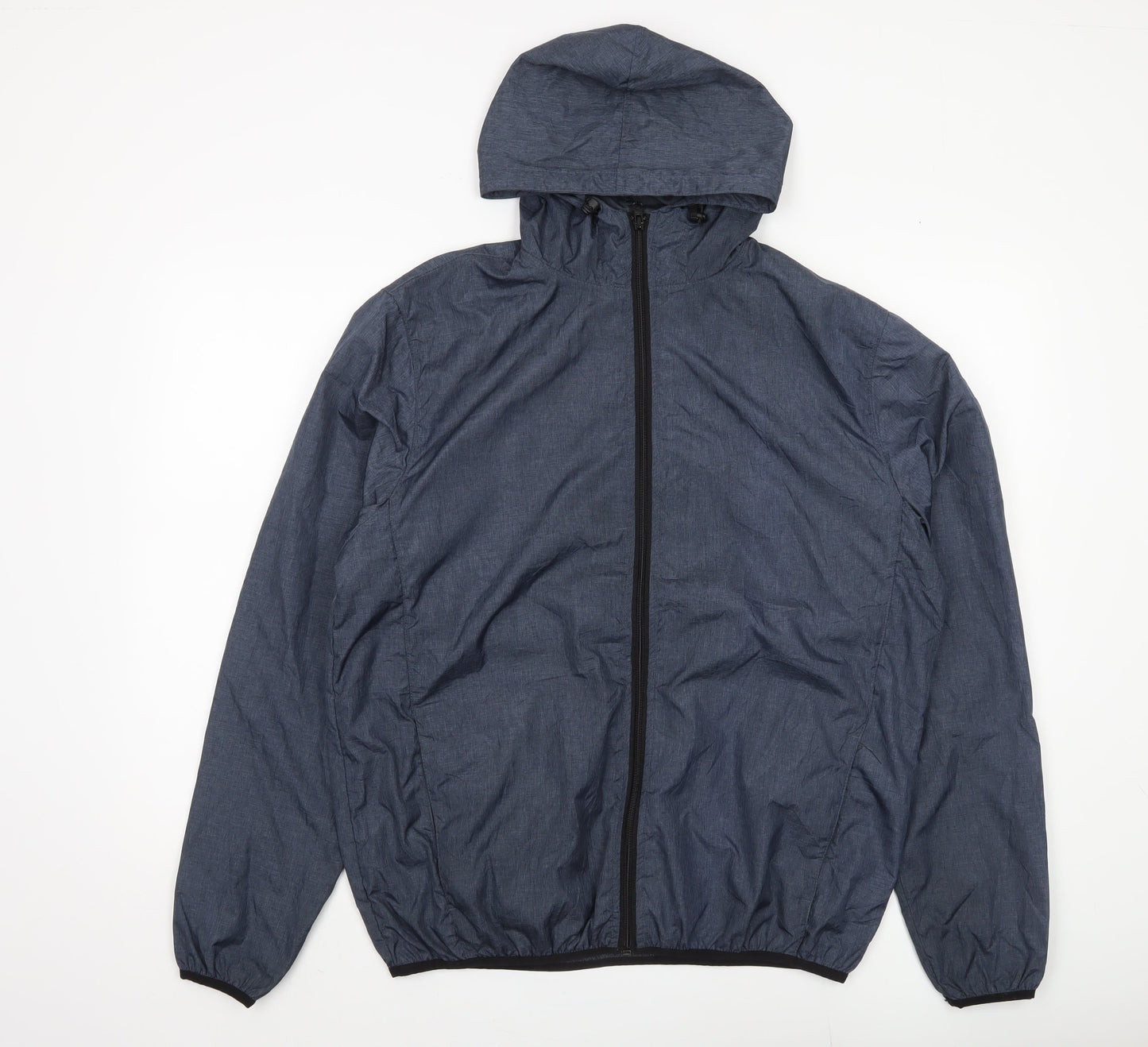 Mens UK Size L Size? Essentials Blue Windbreaker Coat