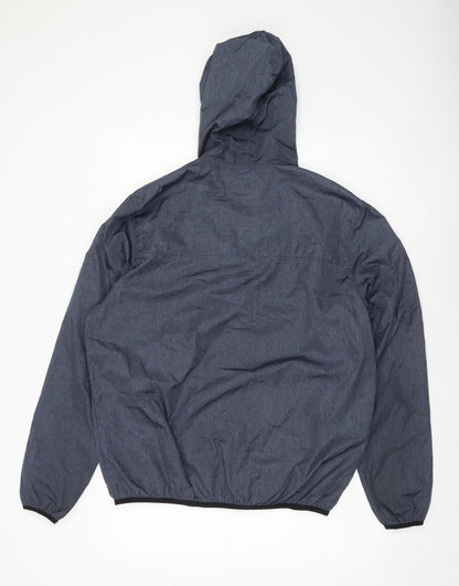 Mens UK Size L Size? Essentials Blue Windbreaker Coat