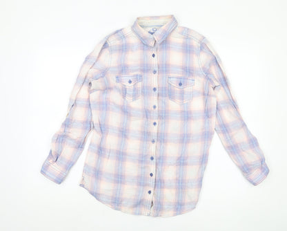 Womens UK Size 10 Marks and Spencer Multicoloured Basic Button-Up