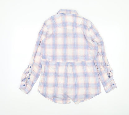 Womens UK Size 10 Marks and Spencer Multicoloured Basic Button-Up