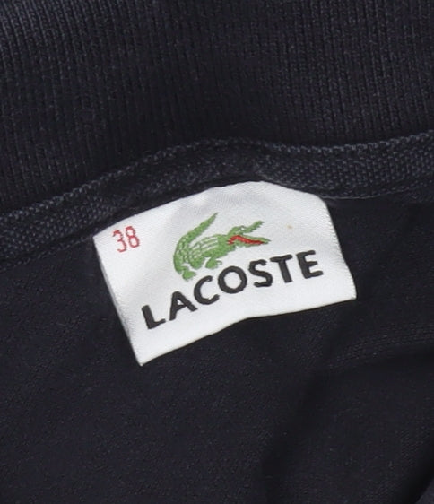 Womens UK Size 10 Lacoste Black Basic Polo