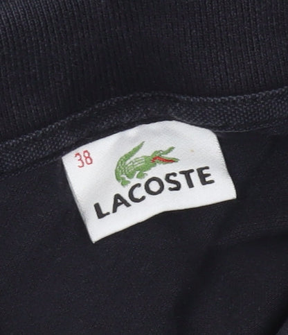 Womens UK Size 10 Lacoste Black Basic Polo