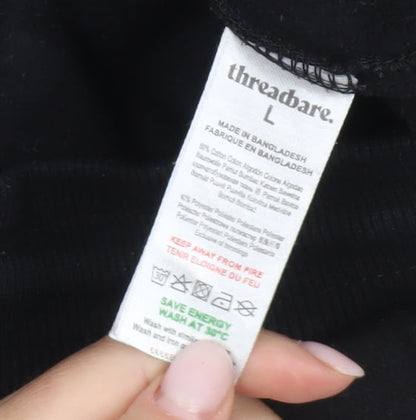 Threadbare Men's Black Jogger Size L