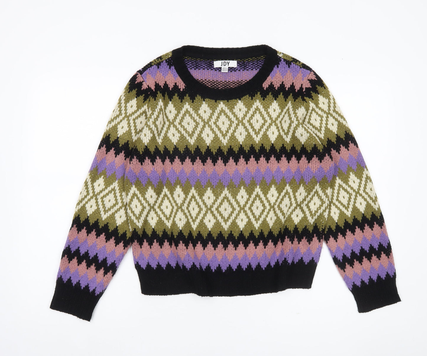 Womens UK Size L JDY Multicoloured Pullover Jumper
