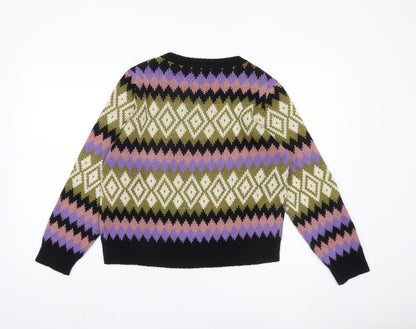 Womens UK Size L JDY Multicoloured Pullover Jumper