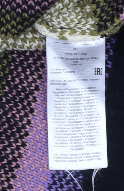 Womens UK Size L JDY Multicoloured Pullover Jumper