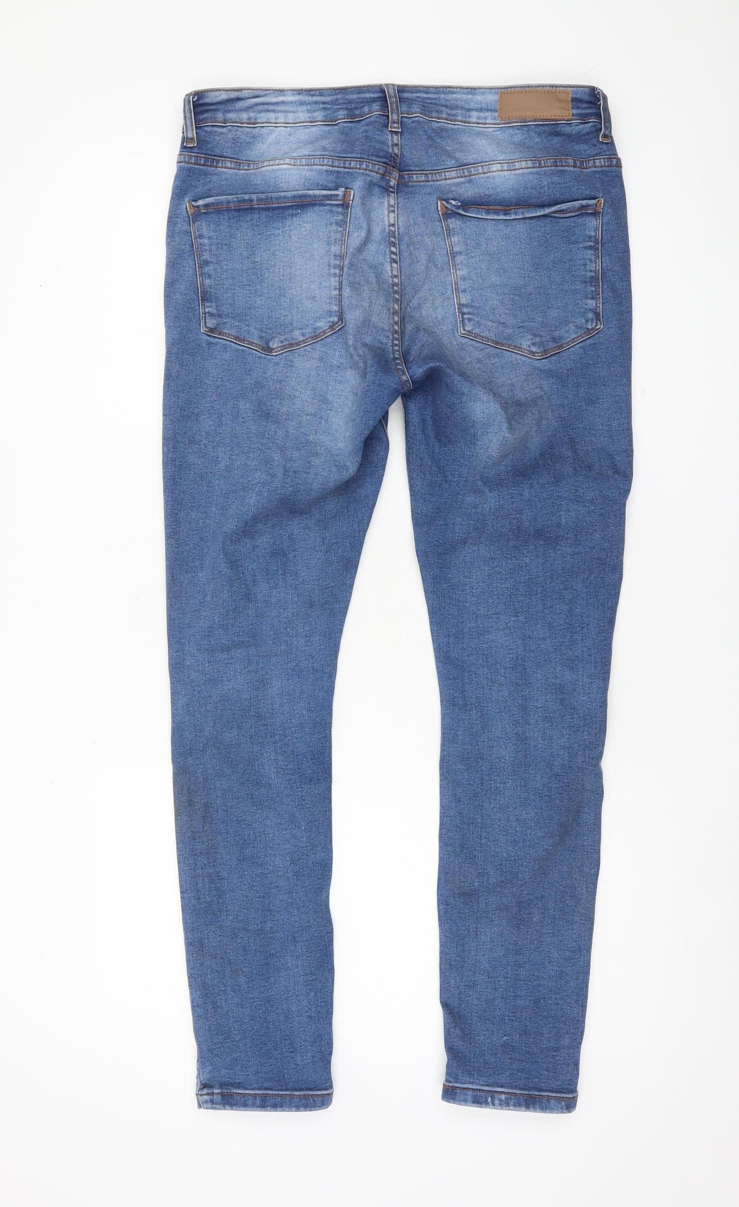 Denim Co Men's Blue Skinny Jeans Size 34