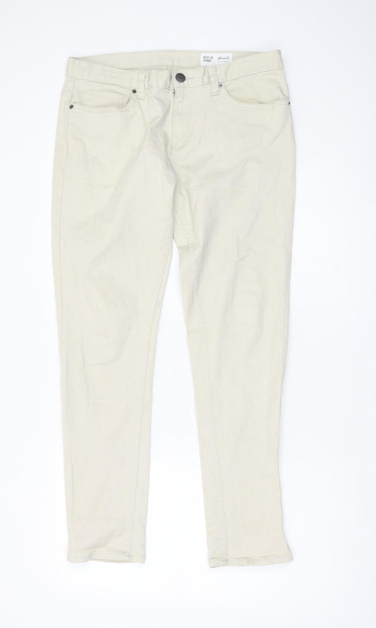 Denim Co. Men's Beige Skinny Jeans Size 32