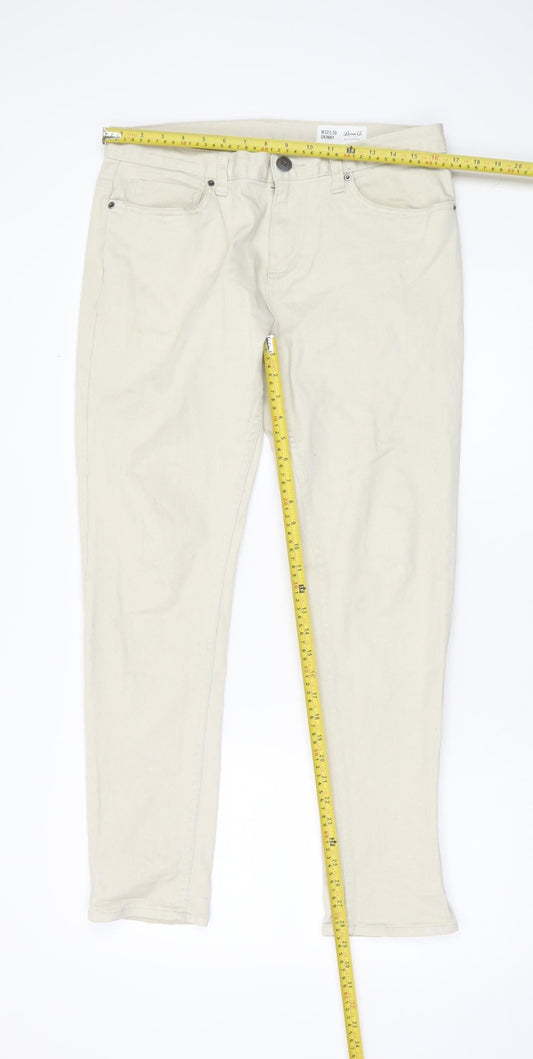 Denim Co. Men's Beige Skinny Jeans Size 32