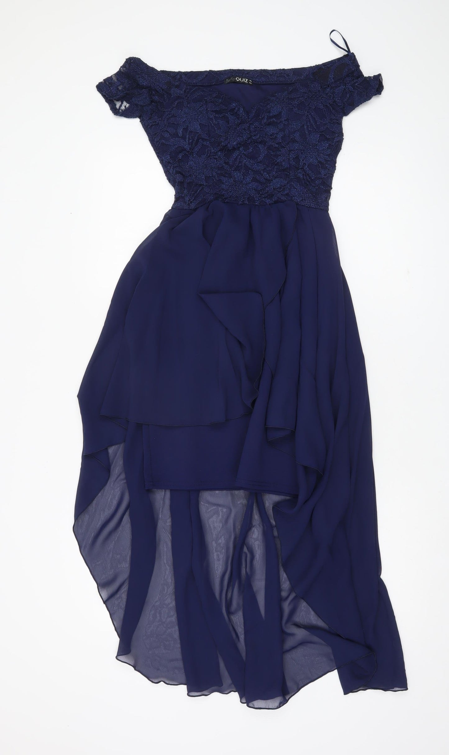 Quiz Women's Blue Hi-Low Formal Dress Size 8