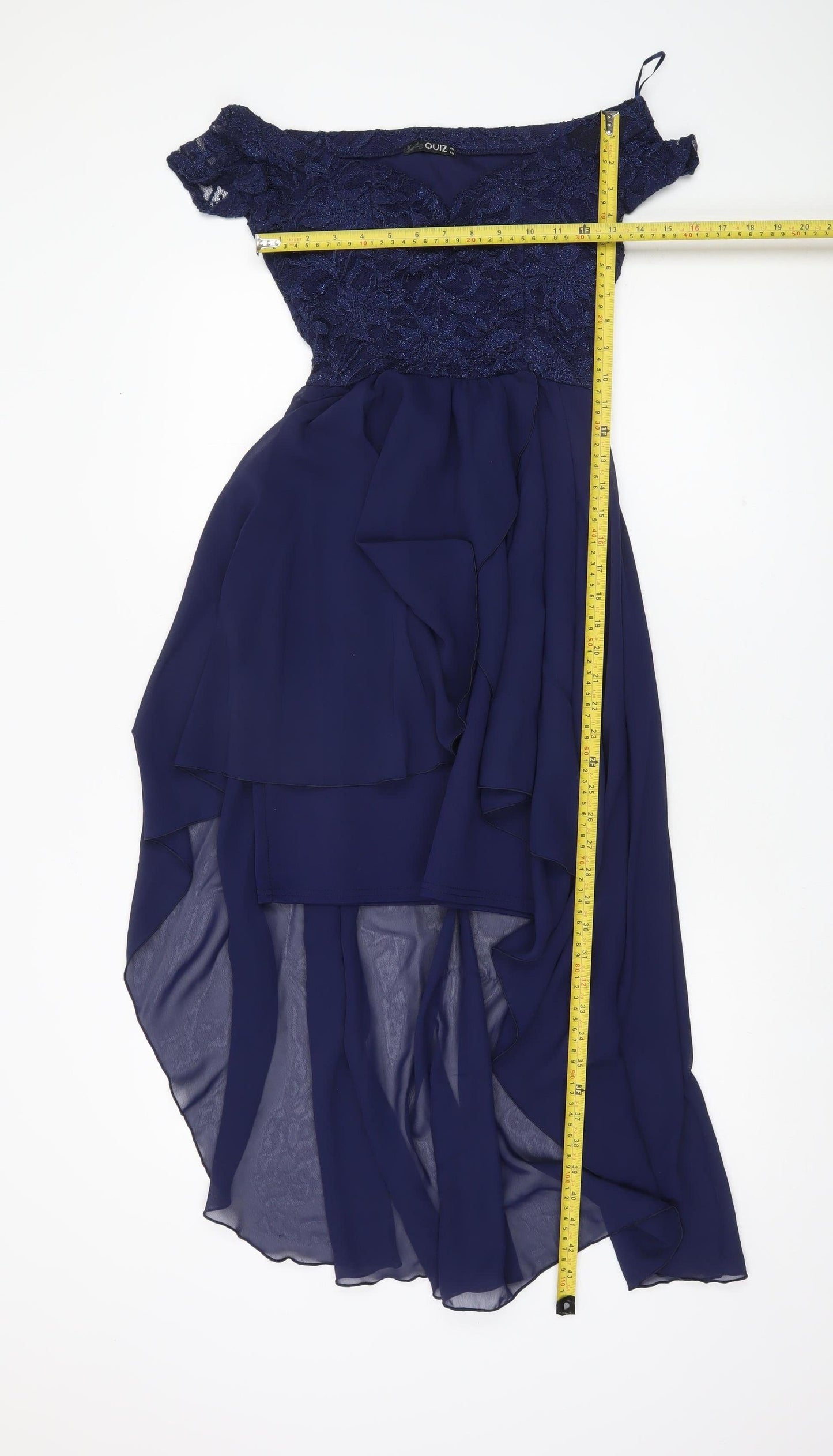 Quiz Women's Blue Hi-Low Formal Dress Size 8