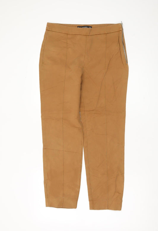 Mango Women's Brown Trousers Size 10