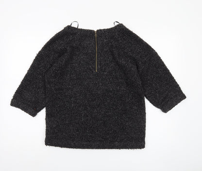 Womens UK Size 12 New Look Black Jumper Jumper