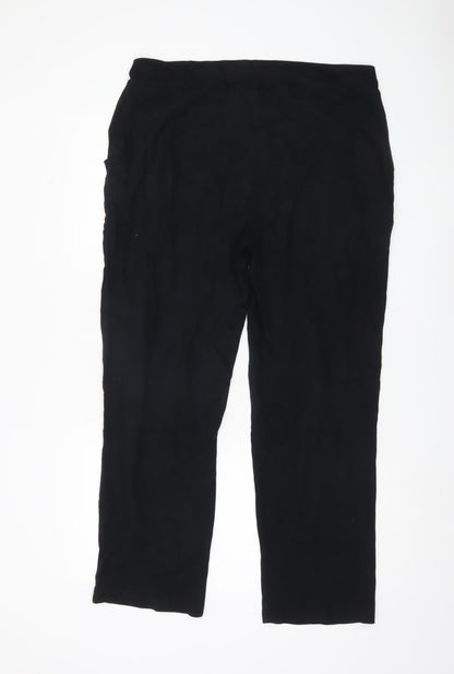 LA Gear Women’s Black Straight Leg Trousers Size 16
