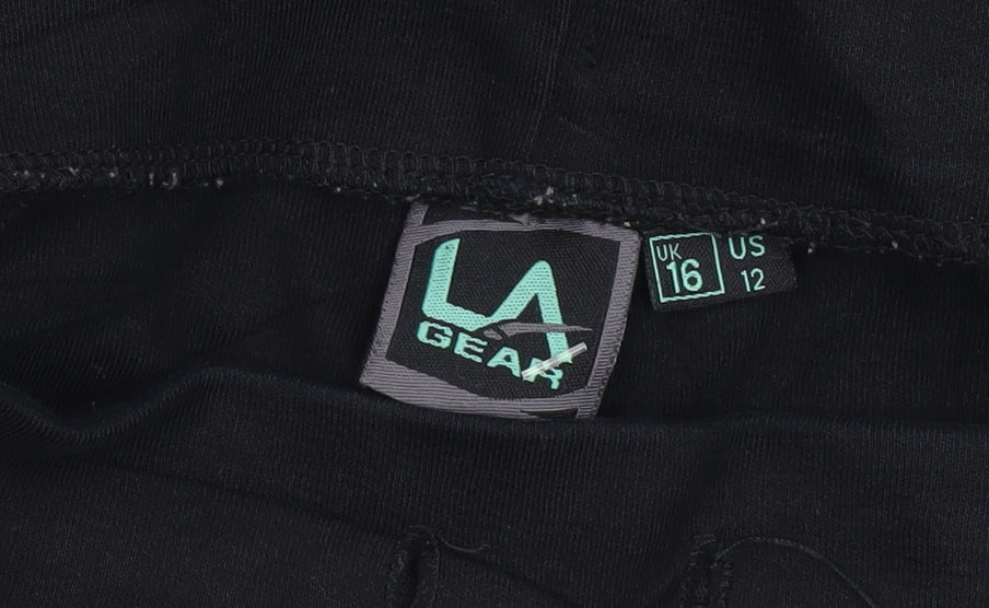 LA Gear Women’s Black Straight Leg Trousers Size 16