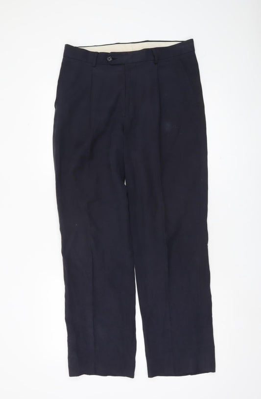Mens UK Size 32S Ultimo  Fit  Blue Trousers