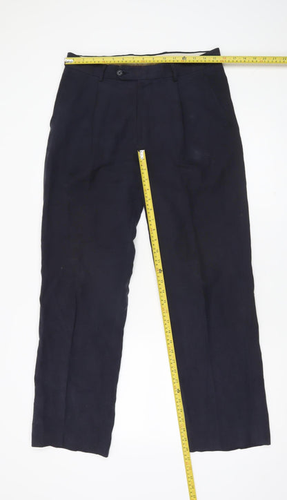 Mens UK Size 32S Ultimo  Fit  Blue Trousers