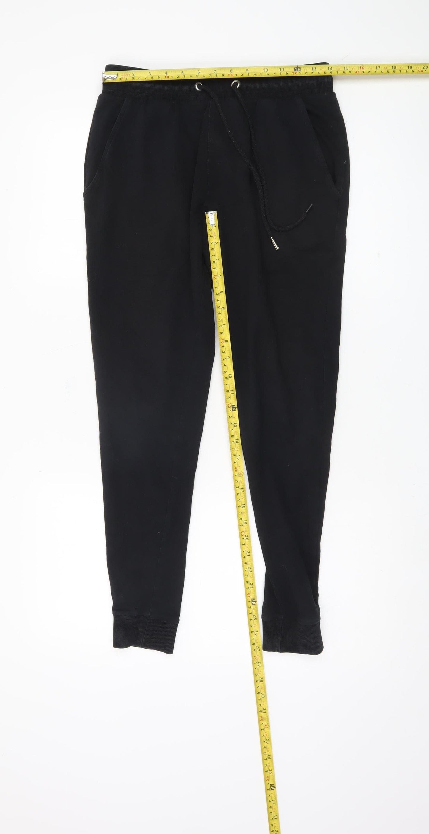 Womens UK Size S ASOS DESIGN Relaxed Fit Jogger Black Trousers