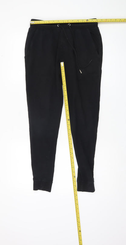 Womens UK Size S ASOS DESIGN Relaxed Fit Jogger Black Trousers