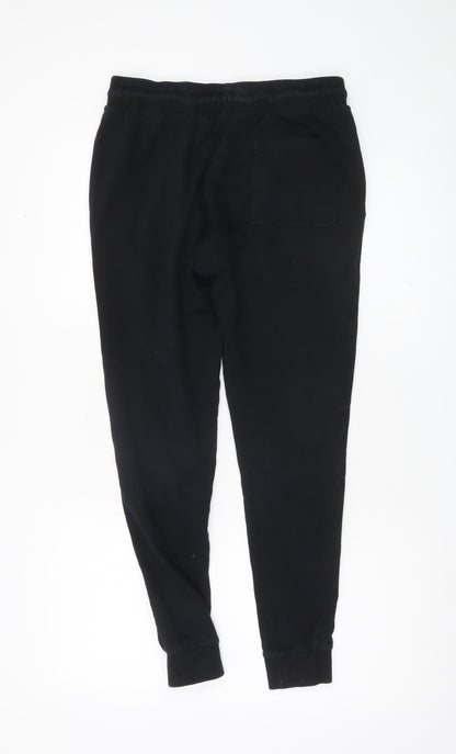 Womens UK Size S ASOS DESIGN Relaxed Fit Jogger Black Trousers
