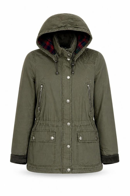 L.O.G.G. Women's Green Parka Jacket Size 12