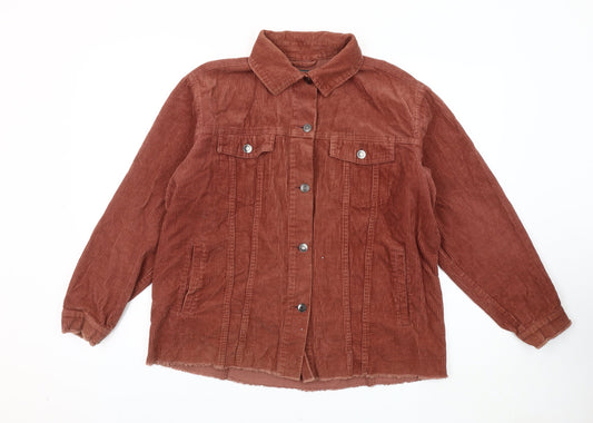 Primark Women’s Brown Corduroy Jacket Size 10