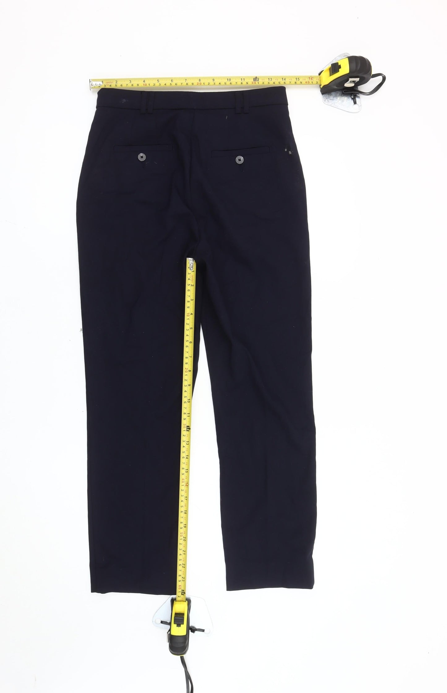 Womens UK Size 6R NEXT Regular Fit Casual Workwear Blue Trousers