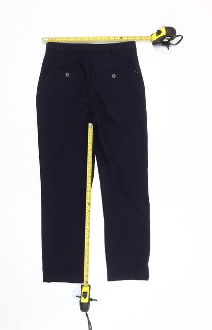 Womens UK Size 6R NEXT Regular Fit Casual Workwear Blue Trousers