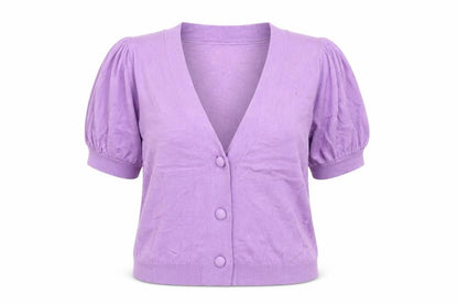 Dancing Leopard Women's Purple Cardigan - Size 14