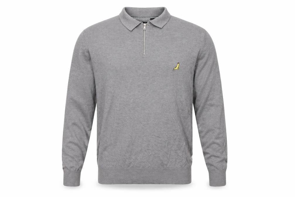 Mens UK Size XL Brave Soul Grey Full Zip Jumper
