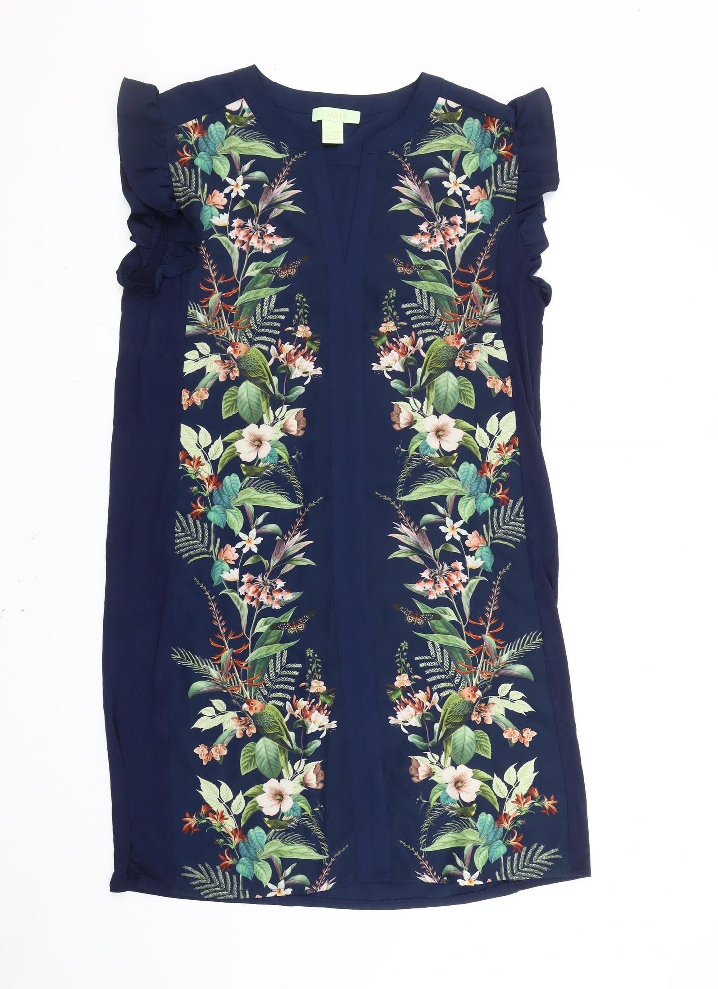 Oasis Women's Multicoloured Floral Shift Dress, Size 10