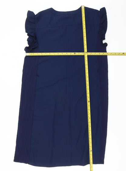 Oasis Women's Multicoloured Floral Shift Dress, Size 10