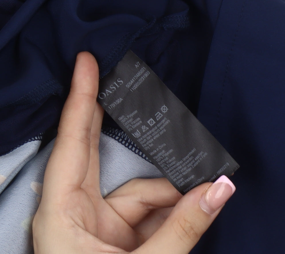 Oasis Women's Multicoloured Floral Shift Dress, Size 10