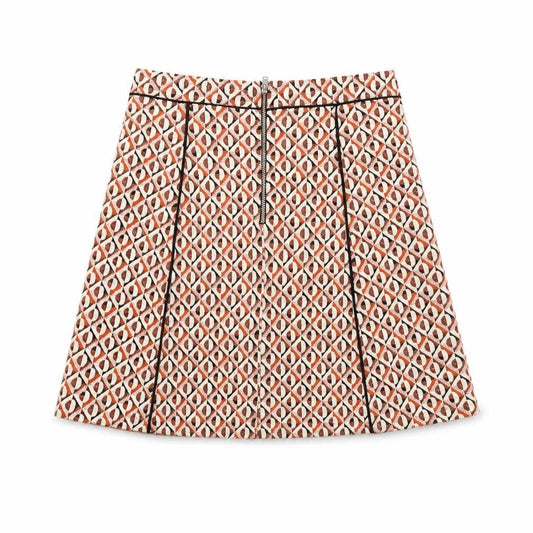 Front view of Cooperative Women's Multicoloured Pleated Short Skirt S