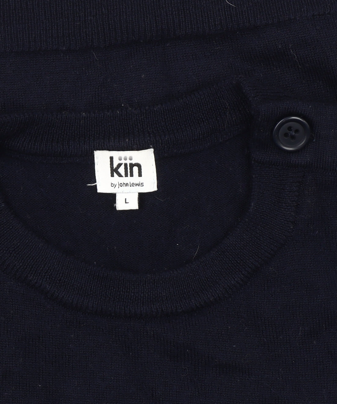 Unisex Adults UK Size L Kin by John Lewis Black Pullover Jumper