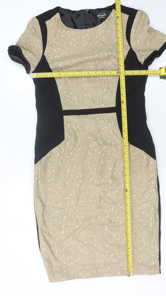 Marks and Spencer Women's Beige Pencil Dress Size 12