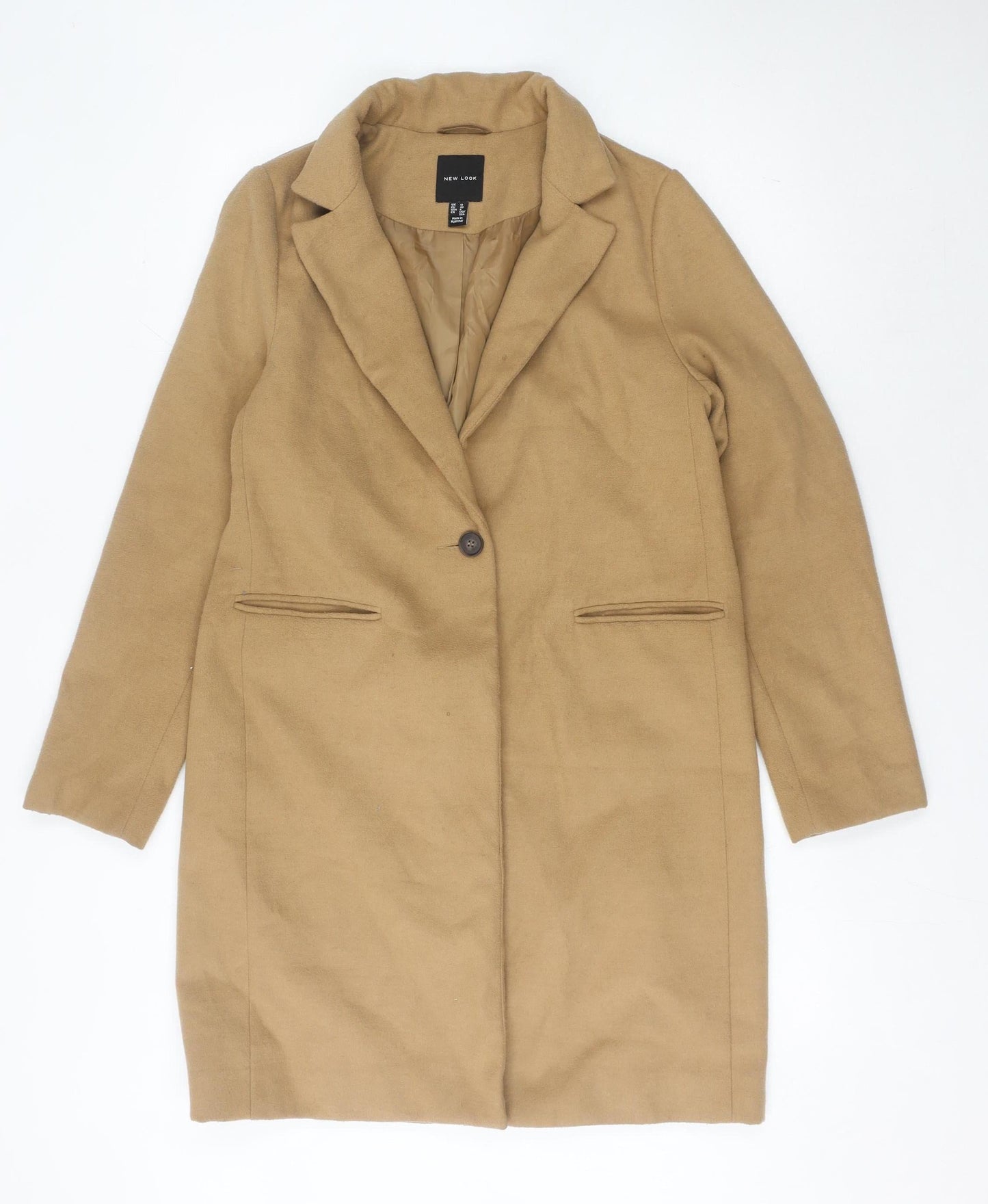 Womens UK Size 12 New Look Beige Basic Jacket