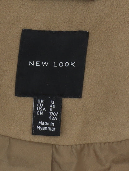 Womens UK Size 12 New Look Beige Basic Jacket