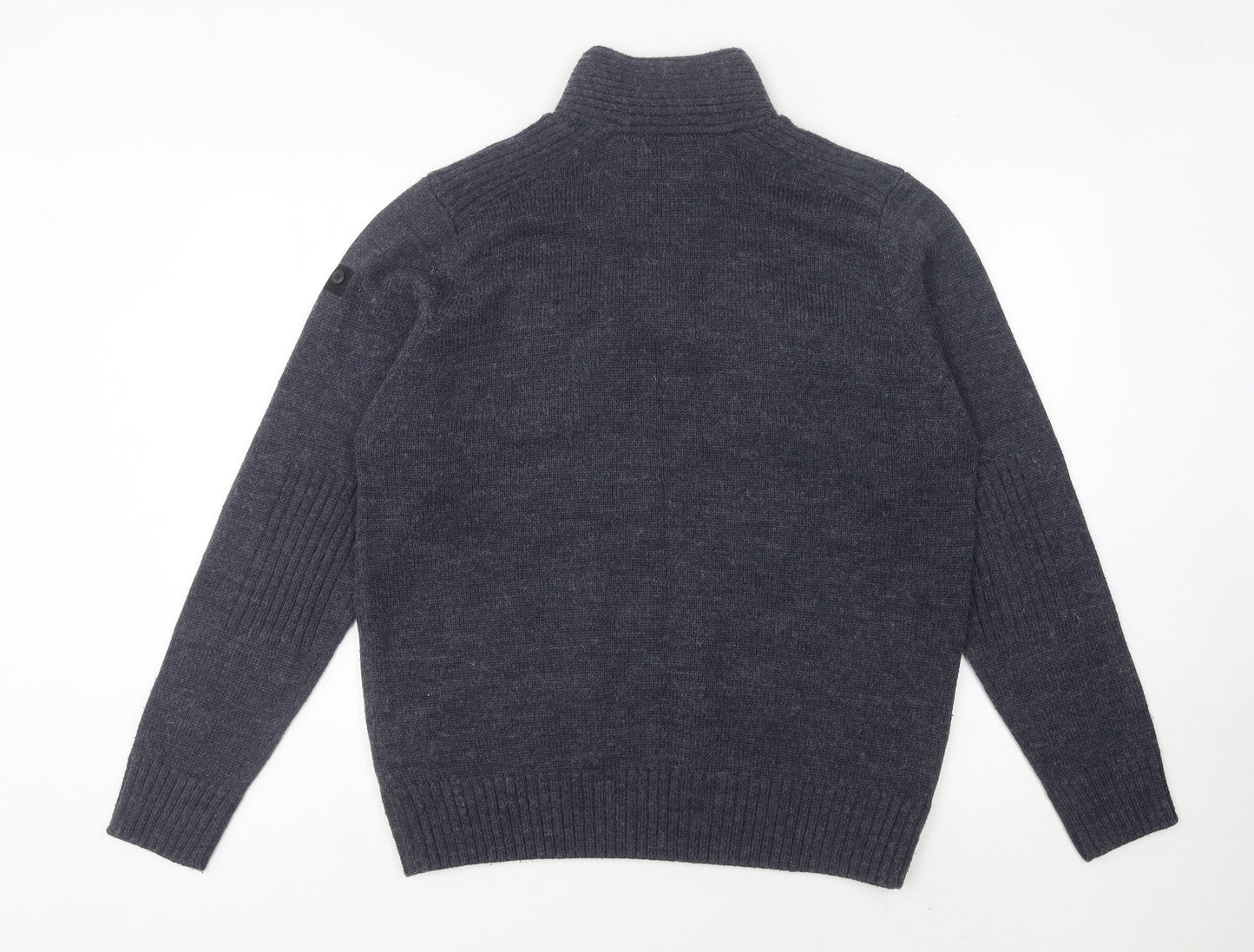 Dissident Men's Black XL Henley Jumper