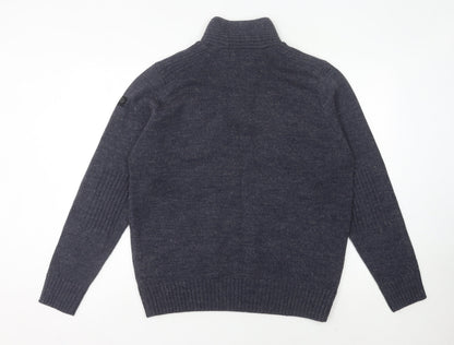 Dissident Men's Black XL Henley Jumper