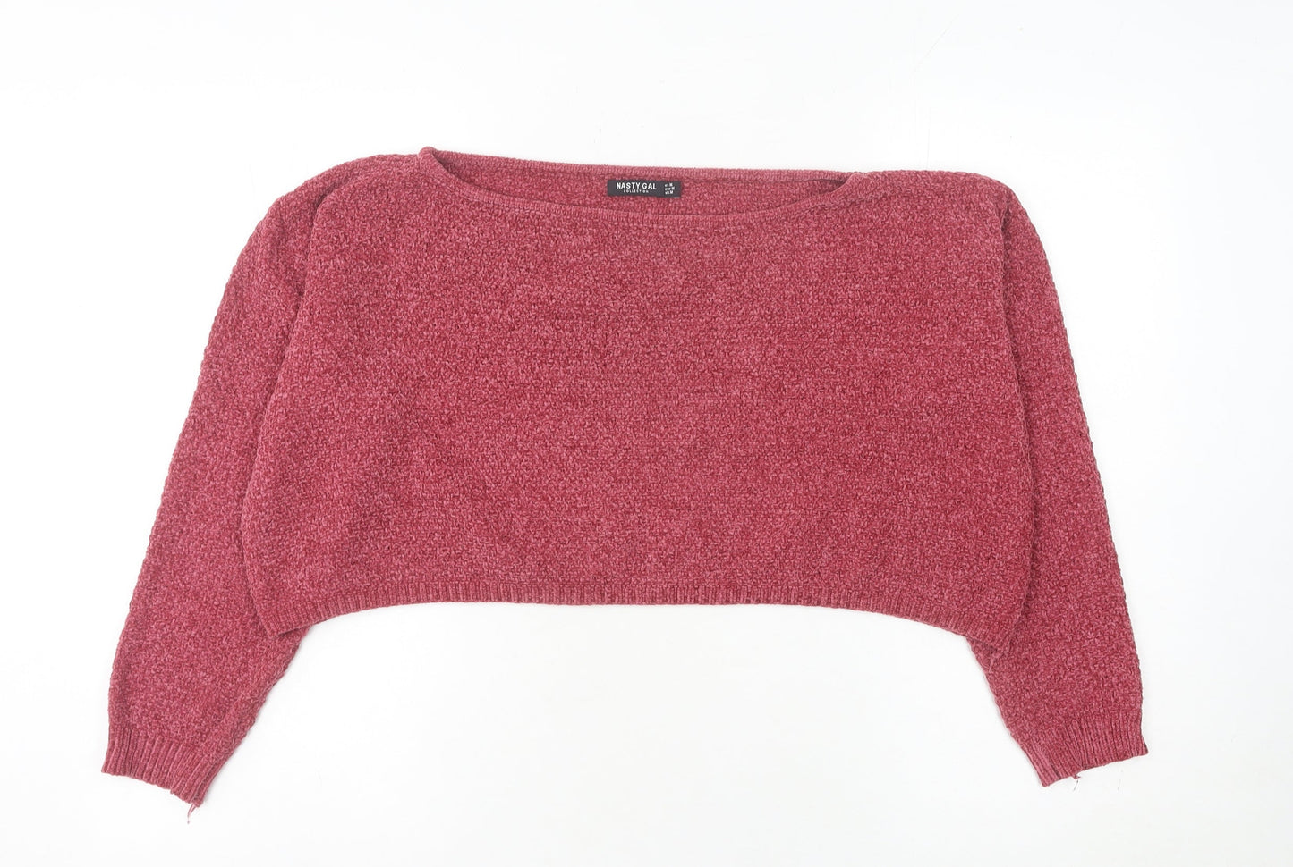 Womens UK Size M Nasty Gal Red Pullover Jumper