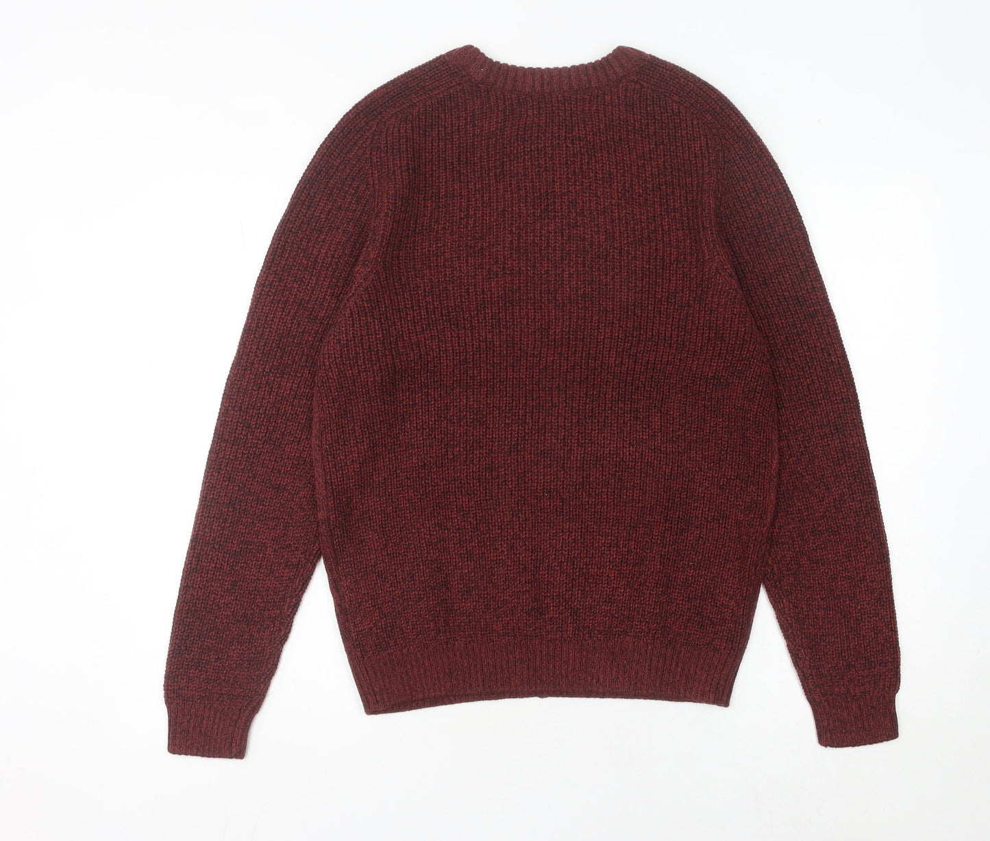 Primark Men’s Red Cable-Knit Pullover Jumper, Size S