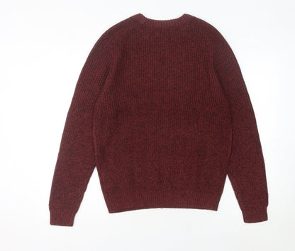 Primark Men’s Red Cable-Knit Pullover Jumper, Size S