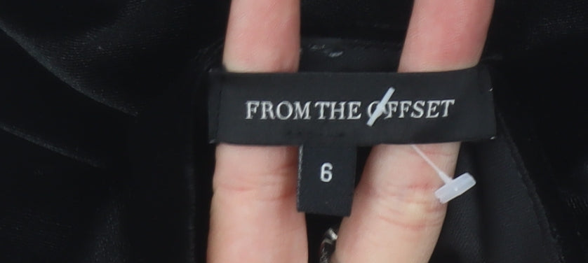 From The Offset Women's Black Strapless Dress - Size 6