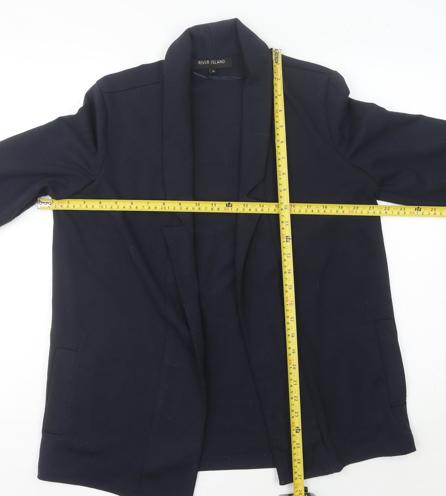 River Island Women's Blue Blazer Size 10 - Tailored Fit