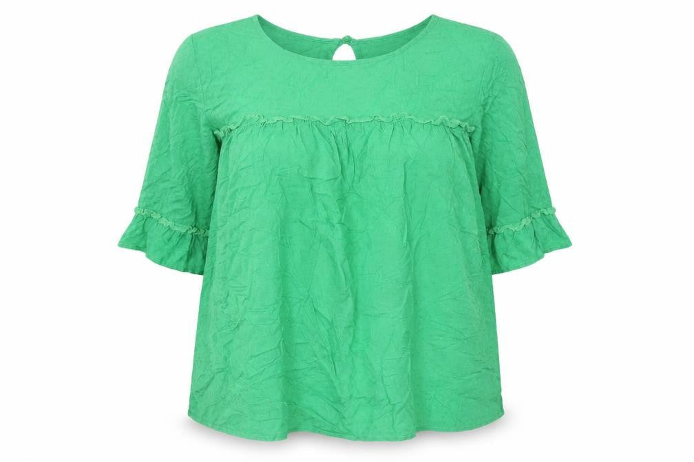 Womens UK Size 10 Marks and Spencer Green Basic Blouse