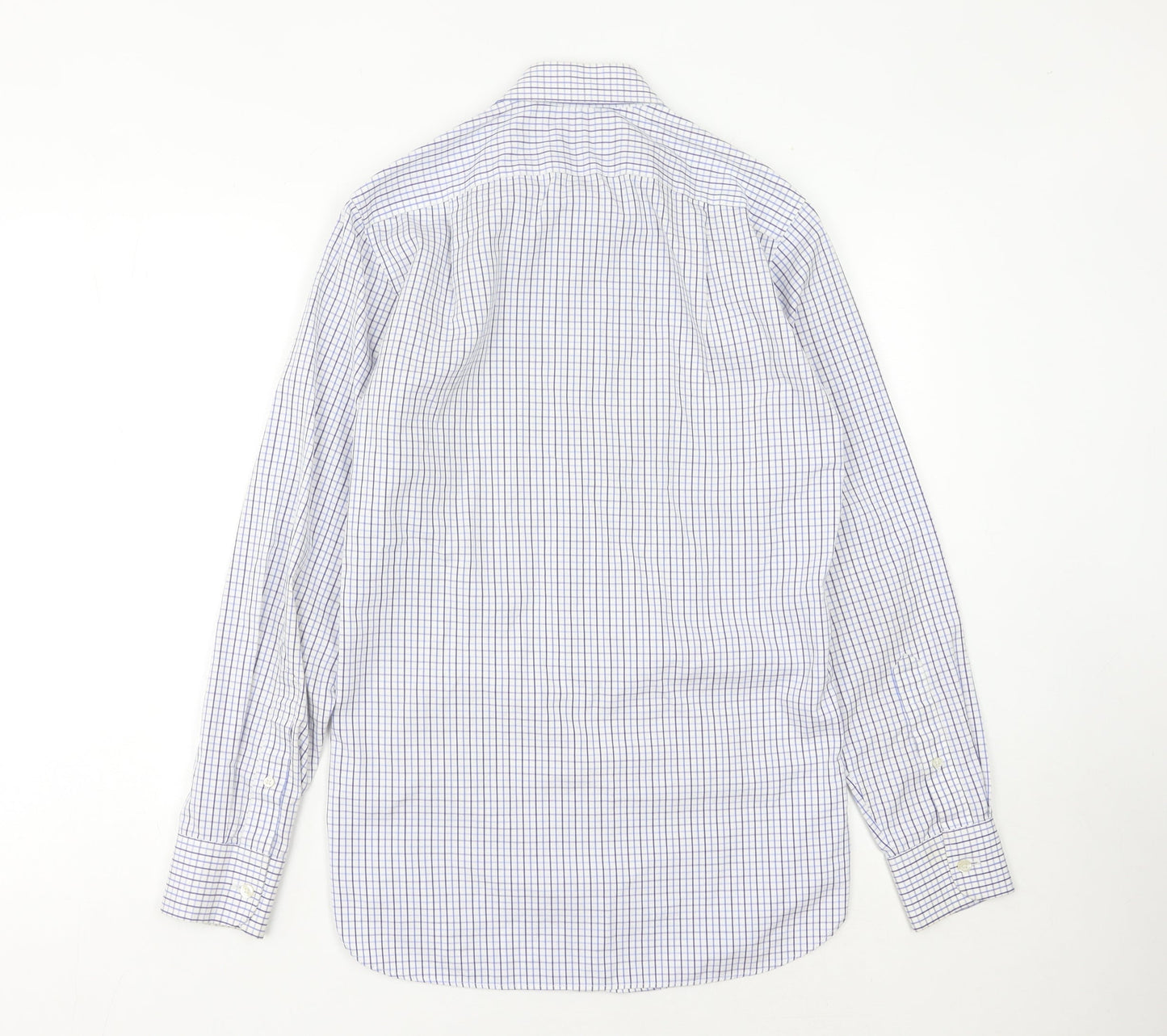 J.Crew Men's Blue Check Button-Up Shirt - XS